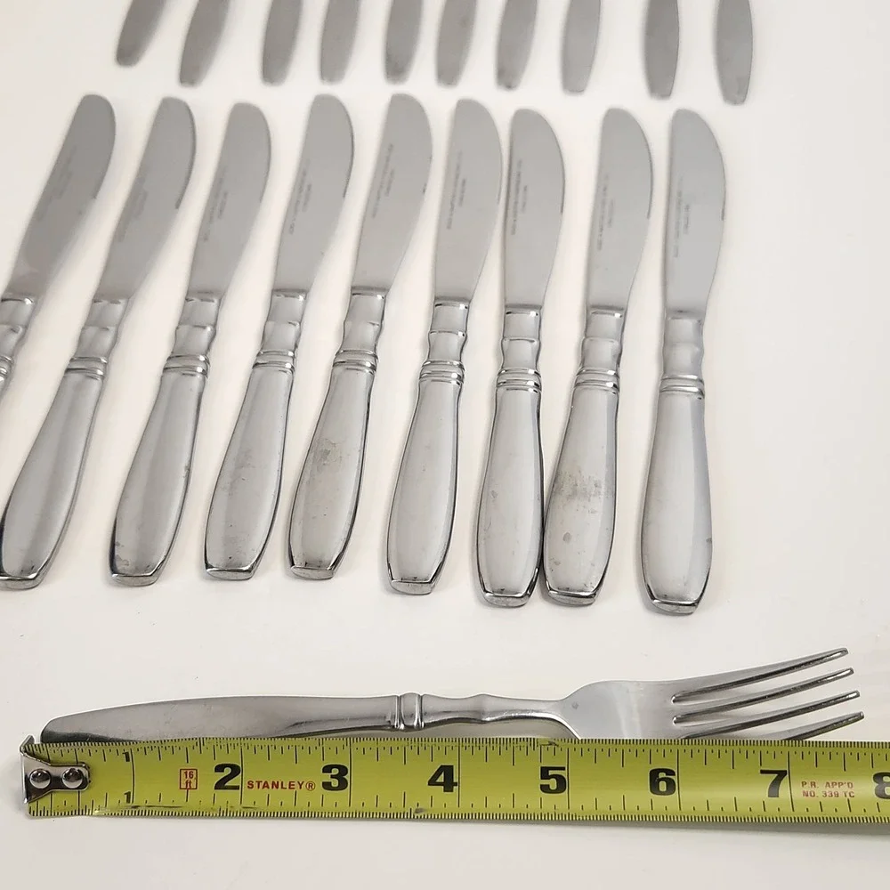 20 Pc Lot Reed & Barton BROMPTON Stainless Silverware Heritage Mint 11Fk 9Kn